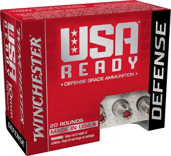 Picture of Winchester Ammo Red10hp Usa Ready 10Mm Auto 170 Gr Hex Vent Hollow Point 20 Per Box/ 10 Case 