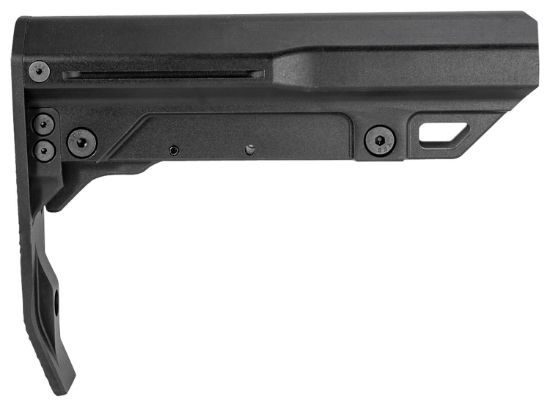 Picture of Mission First Tactical Bmsmilmtlbl Battlelink Minimalist Mil-Spec Stock Black Aluminum For Ar-15 Mil-Spec Buffer Tubes 