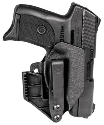 Picture of Mission First Tactical H2ruec9aiwbm Minimalist Holster Iwb Black Polymer Belt Clip Fits Ruger Ec9/Ec9s/Lc9/Lc9s Ambidextrous 