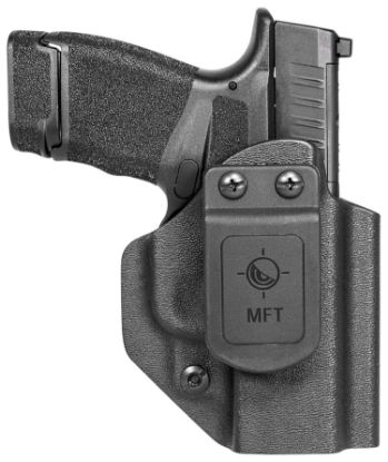 Picture of Mission First Tactical Hsfhcaiwbabl Appendix Holster Iwb/Owb Black Polymer Belt Clip Fits Springfield Hellcat Micro-Compact Osp 9 Ambidextrous 