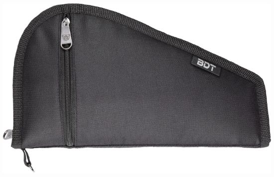 Picture of Bulldog Bdt619b Deluxe Pistol Case With Pocket & Sleeve, Black Water-Resistant Outer Shell, Impact-Resistant Padding, Heat-Resistant Quilted Lining 9"L X 6" H 