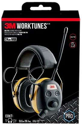 Picture of Peltor 90541H1dcps Worktunes 24 Db Over The Head Yellow/Black 