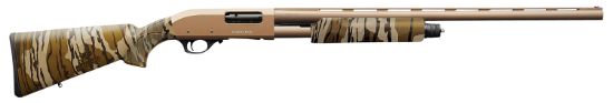 Picture of Charles Daly 930315 301 12 Gauge With 24" Barrel, 3" Chamber, 4+1 Capacity, Flat Dark Earth Metal Finish & Mossy Oak Bottomland Synthetic Stock Right Hand (Full Size) 