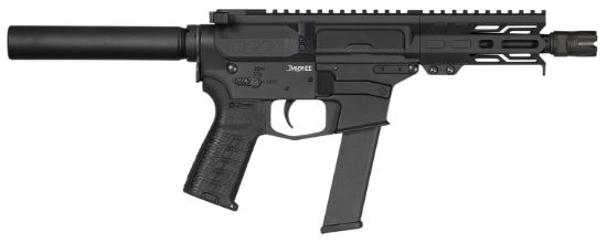 Picture of Cmmg Pe40a51c6ab Banshee Mkgs 40 S&W 22+1 5", Black, Buffer Tube (No Brace), Eml4 M-Lok Handguard, Zeroed Linear Comp (Glock Mag Compatible) 