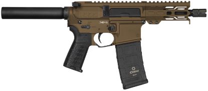 Picture of Cmmg Pe94a1798mb Banshee Mk4 9Mm Luger 30+1 5", Midnight Bronze Rec, Buffer Tube (No Brace), Eml4 M-Lok Handguard, Zeroed Linear Comp (Ar Conversion Mag Compatible) 