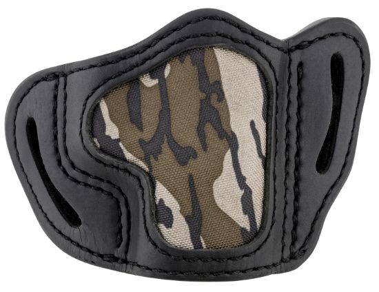 Picture of 1791 Gunleather Mobhcsblr Bhc Optic Ready Owb Size C Mossy Oak/Stealth Black Leather Belt Slide Compatible W/Glock 43/Sig P365/Walther Ppk Right Hand 