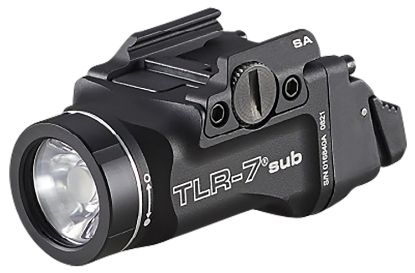 Picture of Streamlight 69404 Tlr-7 Sub Gun Light Black Anodized 500 Lumens White Led Springfield Armory Hellcat 