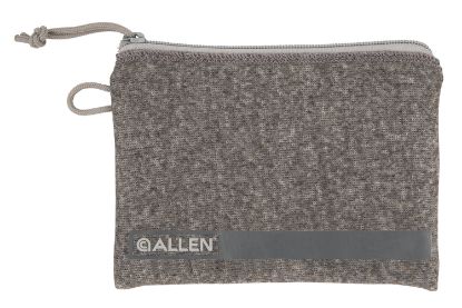 Picture of Allen 3625 Pistol Pouch Gray Polyester W/Lockable Zippers, Id Label & Fleece Lining Holds Compact Size Handgun 5" L X 7" W Interior Dimensions 