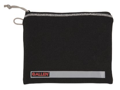 Picture of Allen 3628 Pistol Pouch Black Polyester W/Lockable Zippers, Id Label & Fleece Lining Holds Full Size Handgun 7" L X 9" W Interior Dimensions 