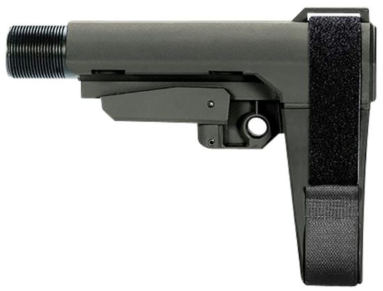 Picture of Sb Tactical Sba3x03msb Sba3 X Synthetic Stealth Gray 5-Position Adjustable For Ar-Platform (Tube Not Included) 