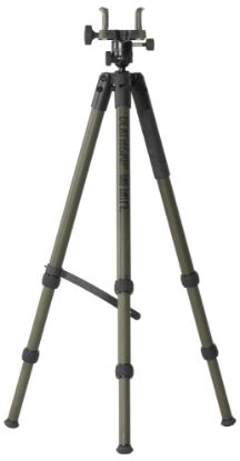 Picture of Bog-Pod 1159188 Deathgrip Infinite Tripod, Aluminum With Black/Od Green Finish, Ball Head Mount, Hybrid Foot & Deathgrip Clamping System 