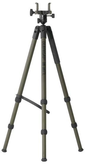 Picture of Bog-Pod 1159188 Deathgrip Infinite Tripod, Aluminum With Black/Od Green Finish, Ball Head Mount, Hybrid Foot & Deathgrip Clamping System 