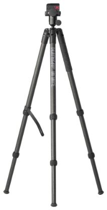 Picture of Bog-Pod 1163389 Deathgrip Infinite Tripod, Carbon Fiber With Black Finish, Ball Head Mount, Hybrid Foot & Deathgrip Clamping System 
