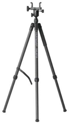Picture of Bog-Pod 1168229 Deathgrip Sherpa Tripod With Removable Center Post Black/Carbon Fiber Legs Rubber With Removeable Spike 