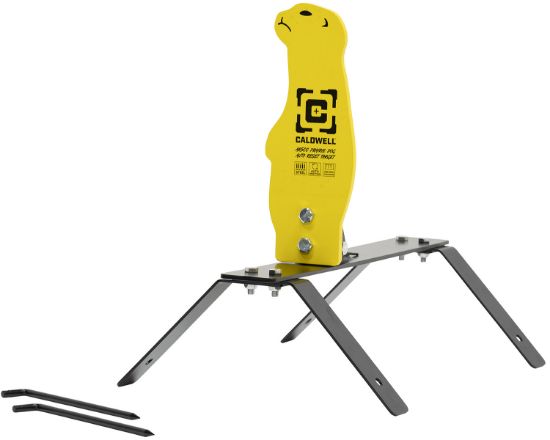 Picture of Caldwell 1178561 Auto Reset Rifle Yellow Ar500 Steel Prairie Dog Includes Ground Stakes 