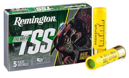 Picture of Remington Ammunition 28065 Premier Tss Turkey 20 Gauge 3" 1 1/2 Oz Tungsten 9 Shot 5 Per Box/ 10 Cs 