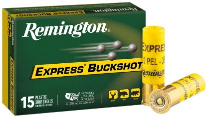 Picture of Remington Ammunition 26877 Express Buckshot 20 Gauge 2.75" 3 Buck Shot 15 Per Box/ 5 Cs 