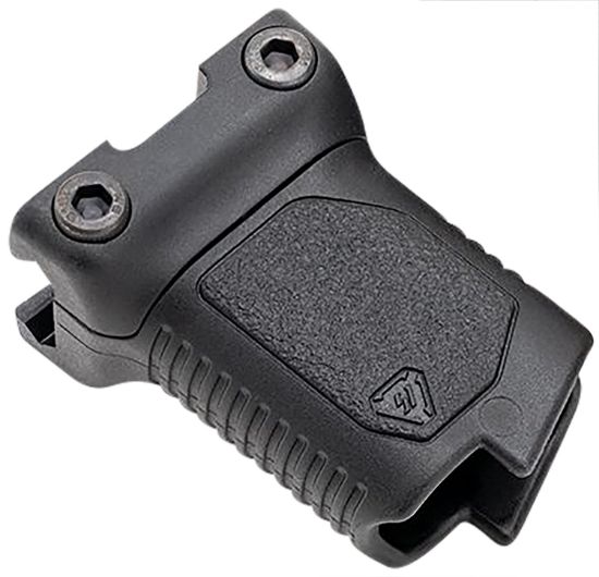 Picture of Strike Industries Arcmagrailsbk Angled Vertical Grip Short Black Polymer With Cable Management Storage For Picatinny Rail 