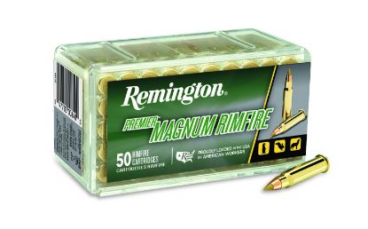 Picture of Remington Ammunition 20023 Premier Magnum Rimfire 17 Hmr 17 Gr Jacket Hollow Point 50 Per Box/ 40 Cs 