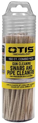 Picture of Otis Fg241857 Swabs & Pipe Cleaners Combo Pack Cotton/Wood 6" Long 100 Swabs/50 Pipe Cleaners Includes Reusable Storage Tube 