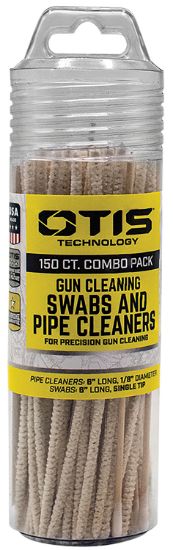 Picture of Otis Fg241857 Swabs & Pipe Cleaners Combo Pack Cotton/Wood 6" Long 100 Swabs/50 Pipe Cleaners Includes Reusable Storage Tube 