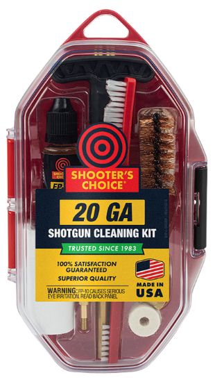 Picture of Shooters Choice Srs20 Shotgun Cleaning Kit 20 Gauge/Red Plastic Case 