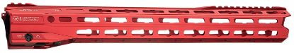 Picture of Strike Industries Gridlok-Lite-17-Red Gridlok Lite With Quick Rail Detach System 17"L 1.57"D M-Lok Red Aluminum For Ar-15 