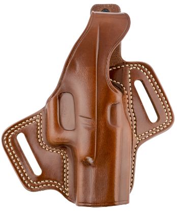 Picture of Galco Fl226 Fletch Owb Tan Leather Belt Slide Compatible W/Glock 19 Gen1-5/19X/23 Gen2-5/32/45 Belt Up To 1.75" Wide Right Hand 