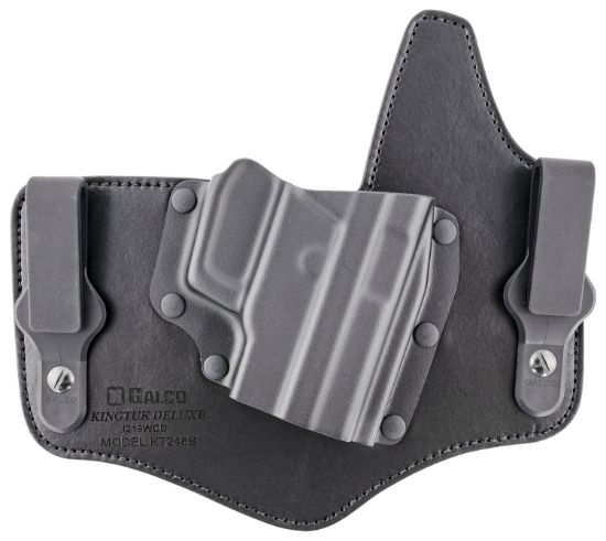 Picture of Galco Kt248b Kingtuk Deluxe Iwb Black Kydex/Leather Uniclip Fits Sig P220 Fits Sig P226 Right Hand 