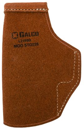 Picture of Galco Sto226 Stow-N-Go Iwb Natural Leather Belt Clip Fits Glock 19X/19 Gen1-5/23 Gen2-5 Right Hand 