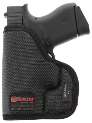 Picture of Galco Sou652b Stukon-U Black Gripper Shell Compatible W/ Glock 33/S&W M&P Shield/Taurus G2c Pocket Mount Ambidextrous 