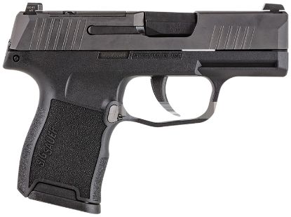 Picture of Sig Sauer 365380Bss P365 Micro-Compact 380 Acp 10+1 3.10" Black Carbon Steel Barrel, Black Nitron Optic Ready/Serrated Slide & Frame W/Sig Rail, Black Polymer Grips, Right Hand 