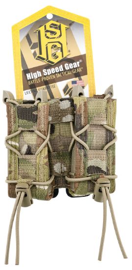 Picture of High Speed Gear 11Pt02mc Taco Mag Pouch Double Multicam Nylon Molle Compatible W/ Pistol 