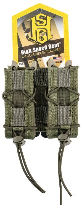 Picture of High Speed Gear 11Pt02od Taco Mag Pouch Double Od Green Nylon Molle Compatible W/ Pistol 