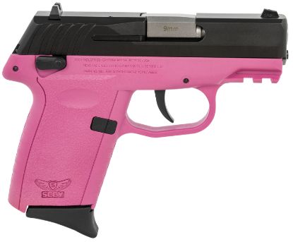Picture of Sccy Industries Cpx1cbpkg3 Cpx-1 Gen3 9Mm Luger 10+1 3.10" Pink Polymer W/ Picatinny Rail Serrated Black Nitride Ss Slide Pink Polymer Grip 