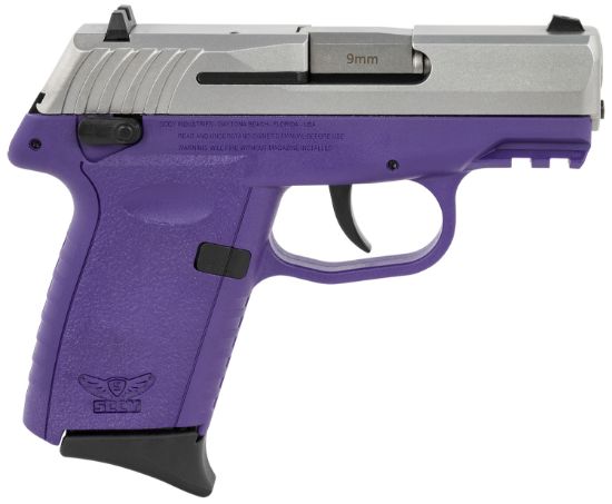 Picture of Sccy Industries Cpx1ttpug3 Cpx-1 Gen3 9Mm Luger 10+1 3.10" Purple Polymer W/Picatinny Rail Serrated Ss Slide Purple Polymer Grip 