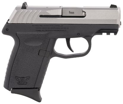 Picture of Sccy Industries Cpx-2Ttbkg3 Cpx-2 Gen3 9Mm Luger Caliber With 3.10" Barrel, 10+1 Capacity, Black Finish Picatinny Rail Frame, Serrated Stainless Steel Slide, Polymer Grip & No Manual Thumb Safety 