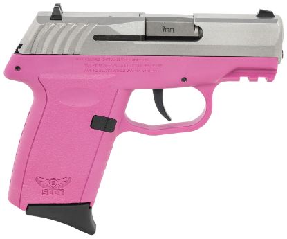 Picture of Sccy Industries Cpx-2Ttpkg3 Cpx-2 Gen3 9Mm Luger Caliber With 3.10" Barrel, 10+1 Capacity, Pink Finish Picatinny Rail Frame, Serrated Stainless Steel Slide, Polymer Grip & No Manual Thumb Safety 