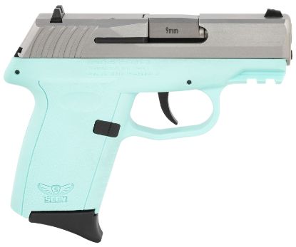 Picture of Sccy Industries Cpx2ttsbg3 Cpx-2 Gen3 9Mm Luger Caliber With 3.10" Barrel, 10+1 Capacity, Sccy Blue Finish Picatinny Rail Frame, Serrated Stainless Steel Slide, Polymer Grip & No Manual Thumb Safety 