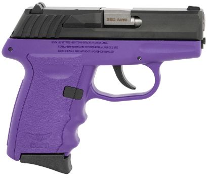 Picture of Sccy Cpx-3Cbpug3 380 Blk Slide Pur Grip No Sfe 10R 