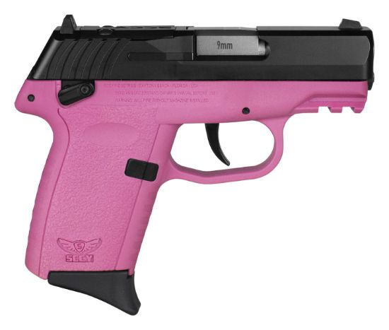 Picture of Sccy Industries Cpx1cbpkrdrg3 Cpx-1 Gen3 Rdr 9Mm Luger 10+1 3.10" Pink Polymer W/ Picatinny Rail Serrated Black Nitride Ss Slide Pink Polymer Grip 