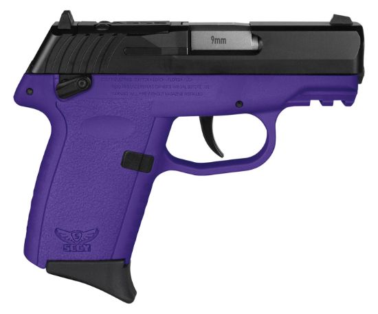 Picture of Sccy Industries Cpx1cbpurdrg3 Cpx-1 Gen3 Rdr 9Mm Luger 10+1 3.10" Purple Polymer W/Picatinny Rail Serrated Black Nitride Ss Slide Purple Polymer Grip 