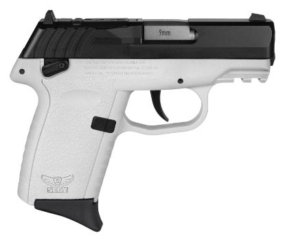 Picture of Sccy Industries Cpx1cbwtrdrg3 Cpx-1 Gen3 Rdr 9Mm Luger 10+1 3.10" White Polymer W/Picatinny Rail Serrated Black Nitride Ss Slide White Polymer Grip 