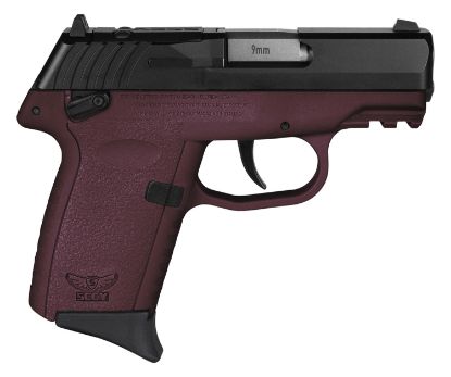 Picture of Sccy Industries Cpx1cbcrrdrg3 Cpx-1 Gen3 Rdr 9Mm Luger 10+1 3.10" Crimson Red Polymer W/Picatinny Rail Serrated Black Nitride Ss Slide Crimson Red Polymer Grip 