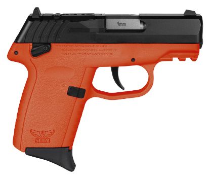 Picture of Sccy Industries Cpx1cborrdrg3 Cpx-1 Gen3 Rdr 9Mm Luger 10+1 3.10" Orange Polymer W/Picatinny Rail Serrated Black Nitride Ss Slide Orange Polymer Grip 