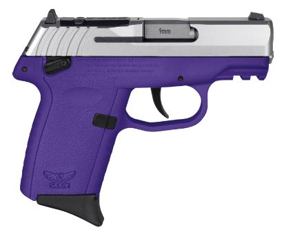 Picture of Sccy Industries Cpx1ttpurdrg3 Cpx-1 Gen3 Rdr 9Mm Luger 10+1 3.10" Purple Polymer W/Picatinny Rail Serrated Ss Slide Purple Polymer Grip 