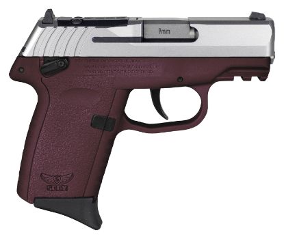 Picture of Sccy Industries Cpx1ttcrrdrg3 Cpx-1 Gen3 Rdr 9Mm Luger 10+1 3.10" Crimson Red Polymer W/Picatinny Rail Serrated Ss Slide Crimson Red Polymer Grip 