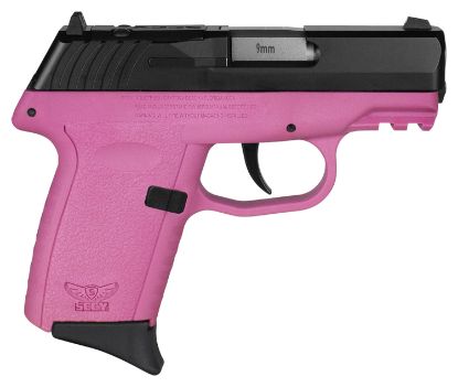 Picture of Sccy Industries Cpx2cbpkrdrg3 Cpx-2 Gen3 Rd 9Mm Luger 10+1 3.10" Pink Polymer W/ Picatinny Rail Serrated Black Nitride Ss Slide Pink Polymer Grip 