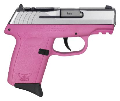 Picture of Sccy Industries Cpx2ttpkrdrg3 Cpx-2 Gen3 Rd 9Mm Luger 10+1 3.10" Pink Polymer W/ Picatinny Rail Serrated Stainless Steel Slide Pink Polymer Grip 