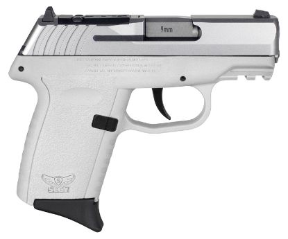 Picture of Sccy Industries Cpx2ttwtrdrg3 Cpx-2 Gen3 Rd 9Mm Luger 10+1 3.10" White Polymer W/Picatinny Rail Serrated Stainless Steel Slide White Polymer Grip 